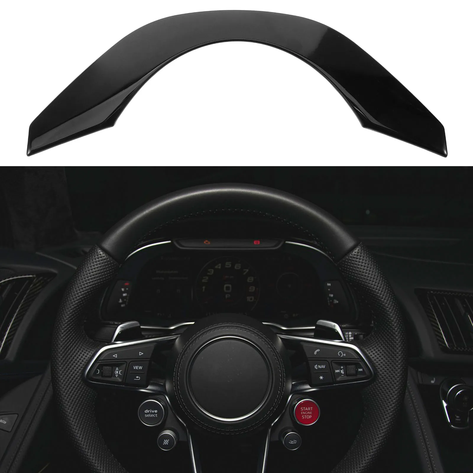 

Steering Decor Car Frame Cover Auto Interior Decoration Accessories Vehicle Dashboard Console Trim Automotive Wheel Frame