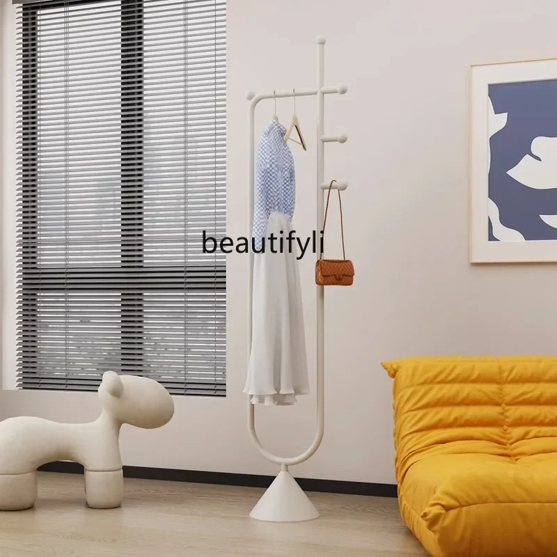 

ss7304 Cream Style Coat Rack Living Room Home Clothes Storage Rack Simple Floor Clothes Rack