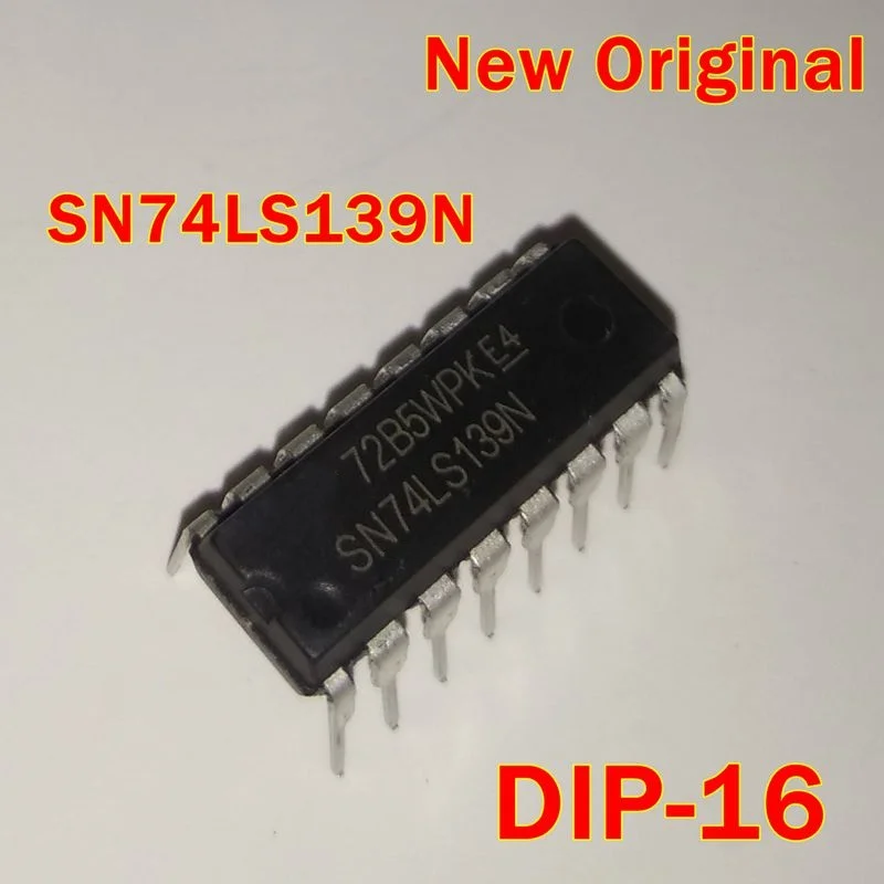 

SN74LS139N DIP-16 New and Original DUAL 1-OF-4 DECODER/ DEMULTIPLEXER