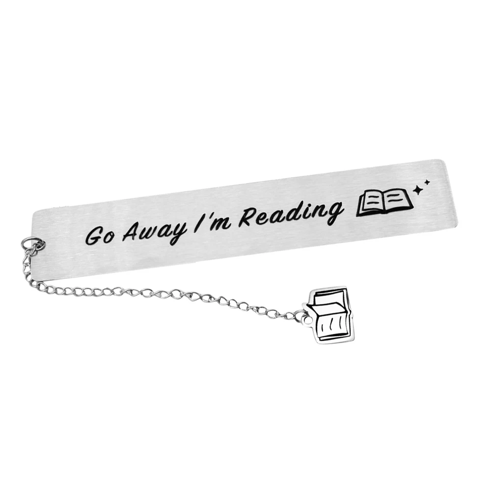 

Stainless Steel Bookmark Go I'm Reading Portable Versatile Funny Metal Bookmarks Reading Companion Gift