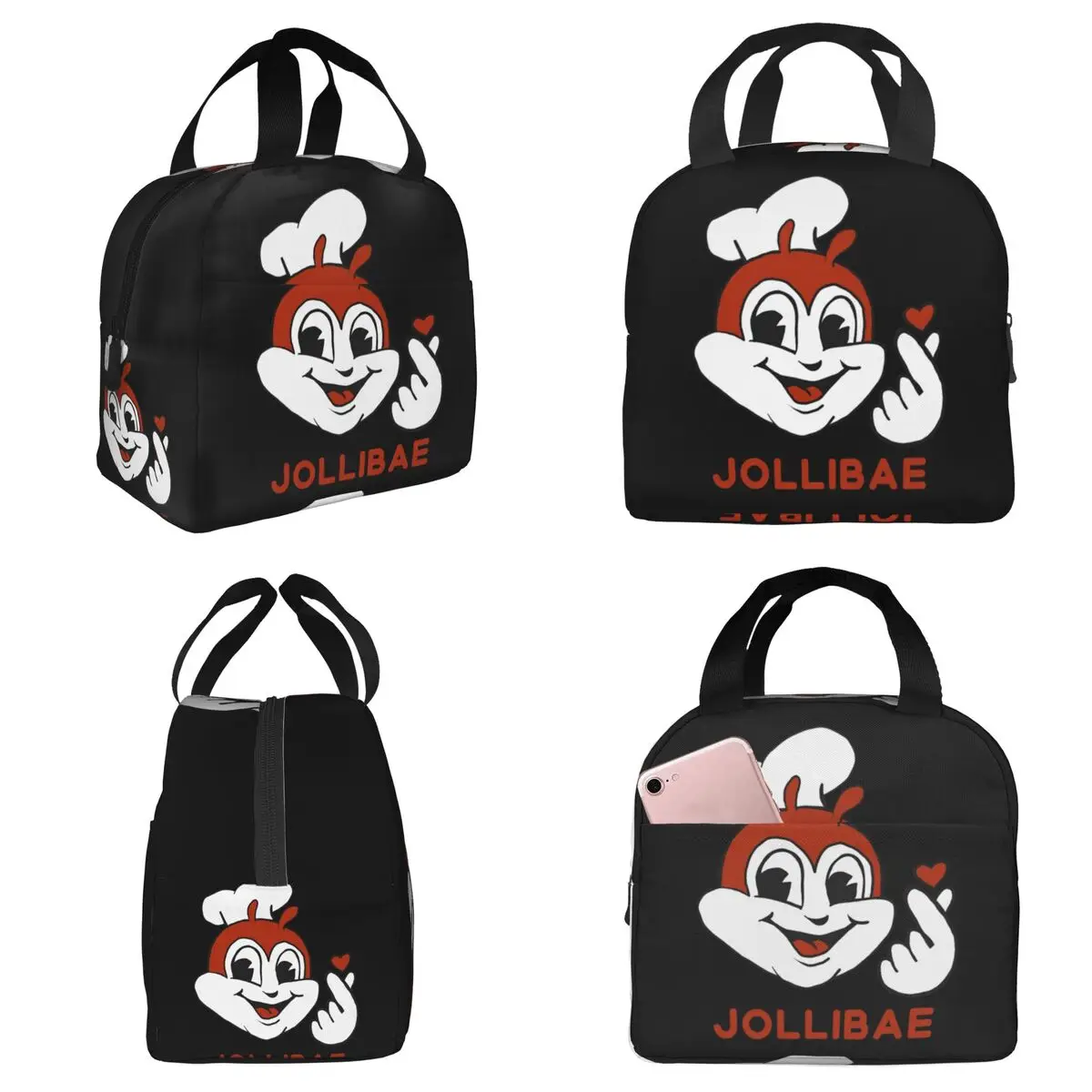 

Термосумка Jolli BAE JOLLIBEE для обедов, изолированная, для детей, школьная, термоконтейнер для еды, герметичный ланч-бокс