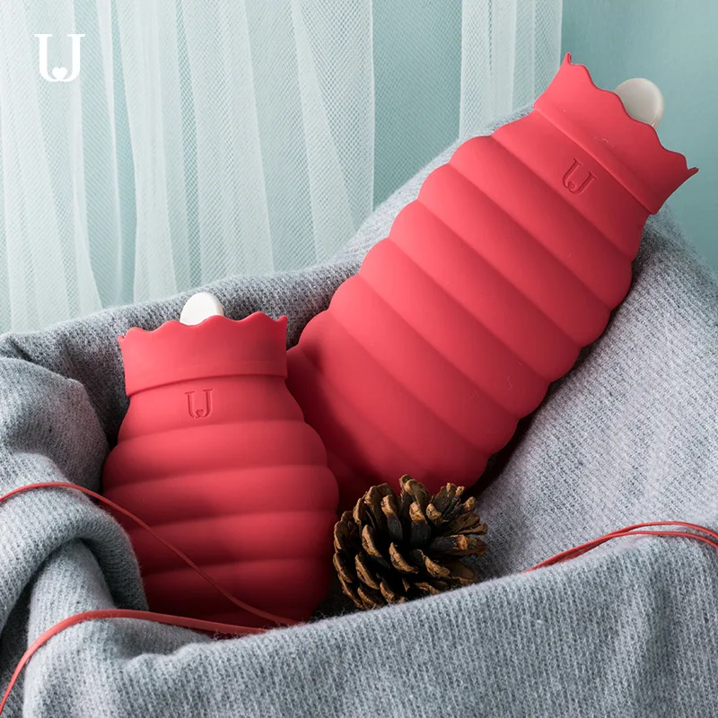 1pcs Comfort Hot Water Bottle Hot Water Bottle for Pain Relief Menstrual Cramps Menstrual Sleep Non-toxic Silicone