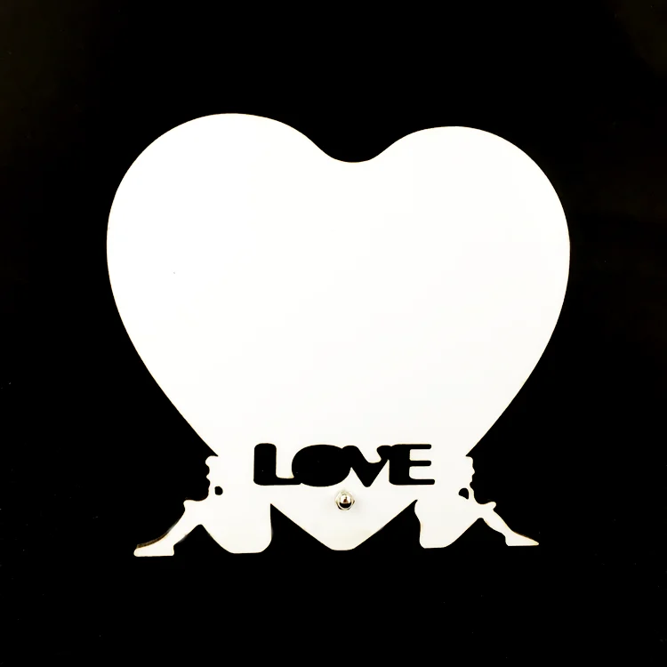 Blank Sublimation MDF Photo Plate Love Heart DIY Gift Printing Sublimation Ink Transfer Print