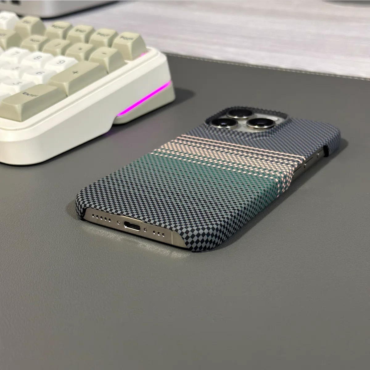 حافظة مغناطيسية بدون إطار من ألياف الكربون PC لهاتف Magsafe لهاتف iPhone 17 Air 16 15 14 13 12 Pro Max Plus غطاء شحن لاسلكي #5