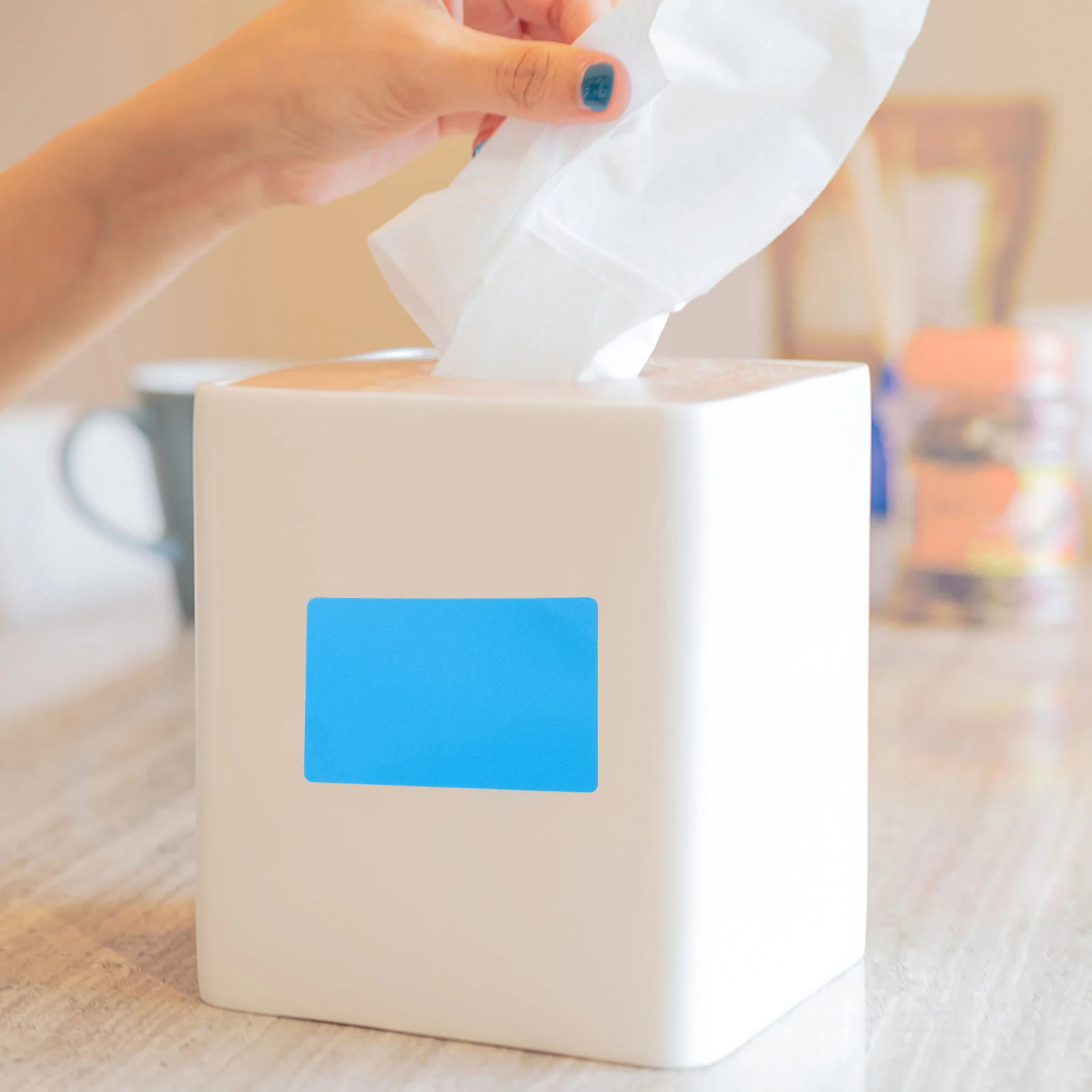 컬러풀 열전사 라벨 프리미엄 접착 방수 작성 가능 밀봉 스티커 밀크티 가게 쿠키 사탕 가방용