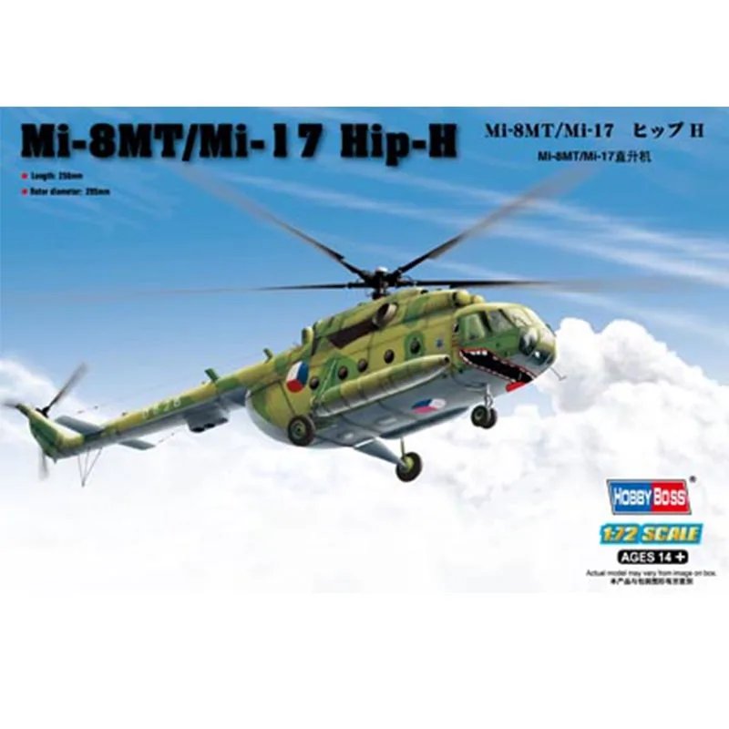 

HobbyBoss 87208 1/72 Russian MI-8MT-Mi-17 Hip-H Helicopter Plane Fighter Military Gift Plastic Assembly Model Toy Building Kit