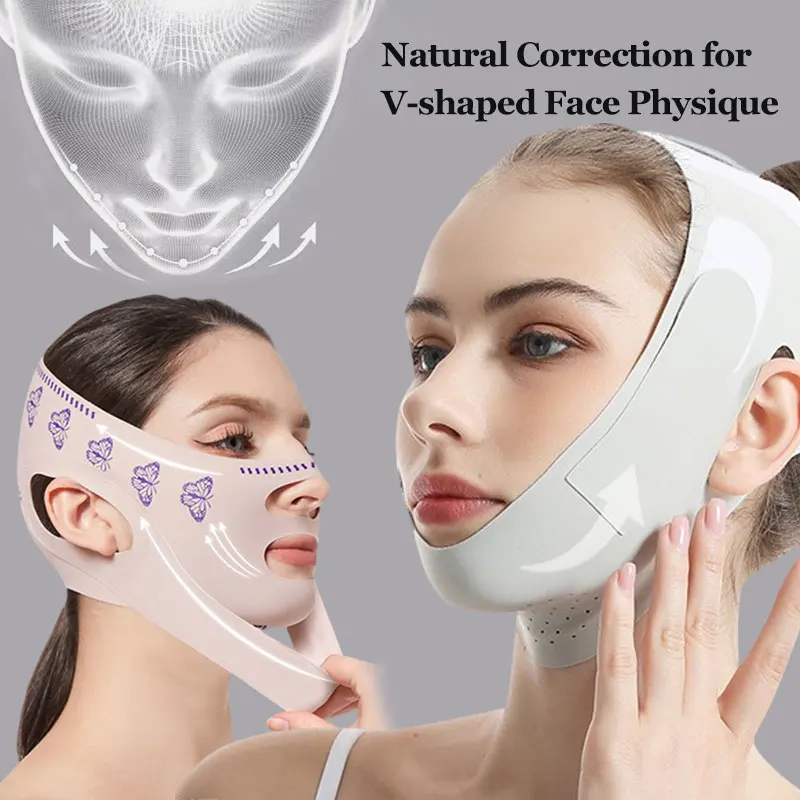 الخامس خط المشكل الذقن الخد رفع حزام الوجه التخسيس ضمادة المضادة للتجاعيد حزام النساء الوجه رفع الوجه الجمال أدوات العناية بالبشرة #1