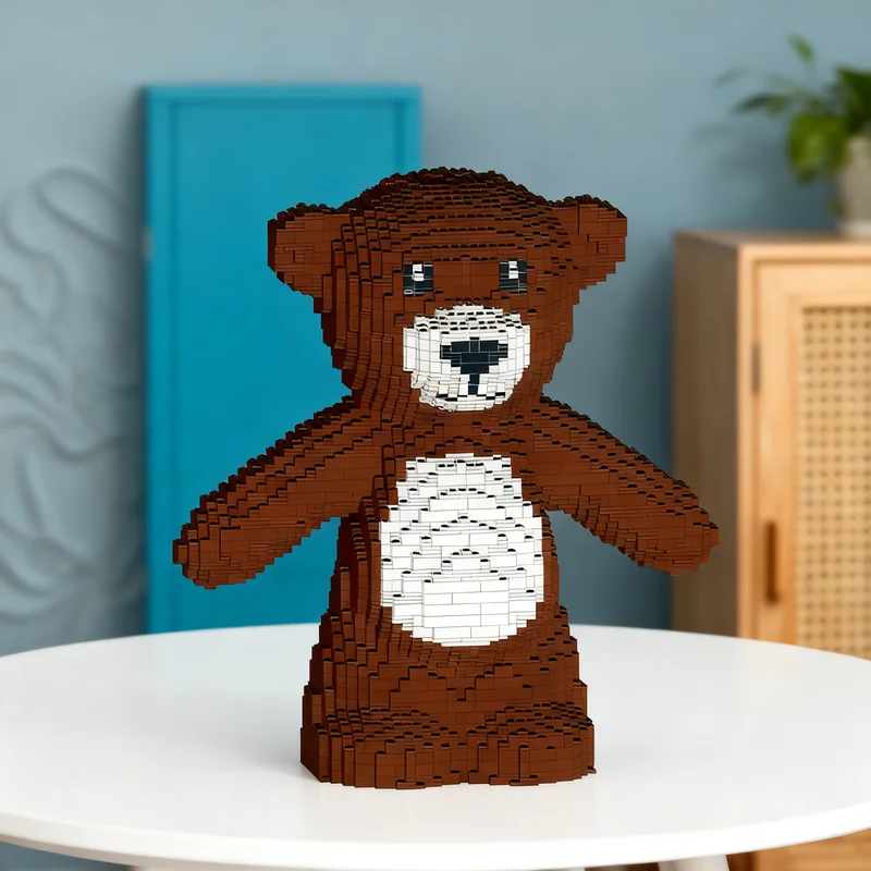 

5273pcs MOC bear Sculptures Model Building blocks Construction toy Assemble Christmas gift creative DIY idea Kids Architecture