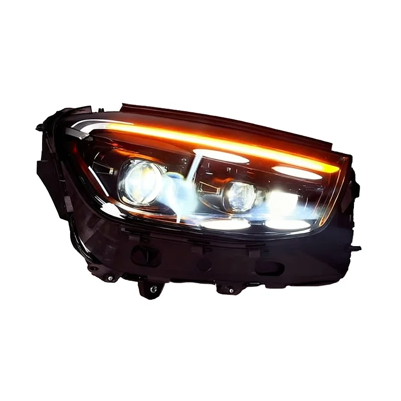 Suitable for   GLC Modified to GLE 2016-2022 Headlight Assembly LED High-End Lens 12V 6000K 4000 Lumens 50W