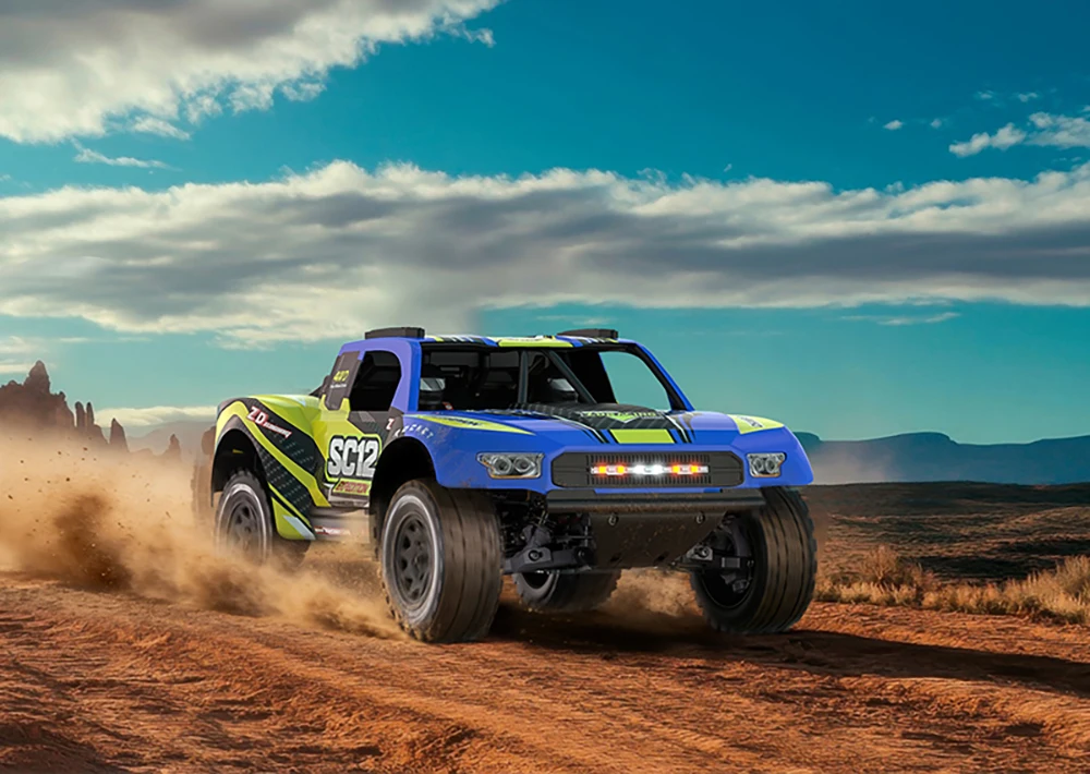9IMOD SC12 1/12 4WD Brushless RC Short Course Truck RTR High Speed Off Road Aluminum Chassis LED Light All Terrain