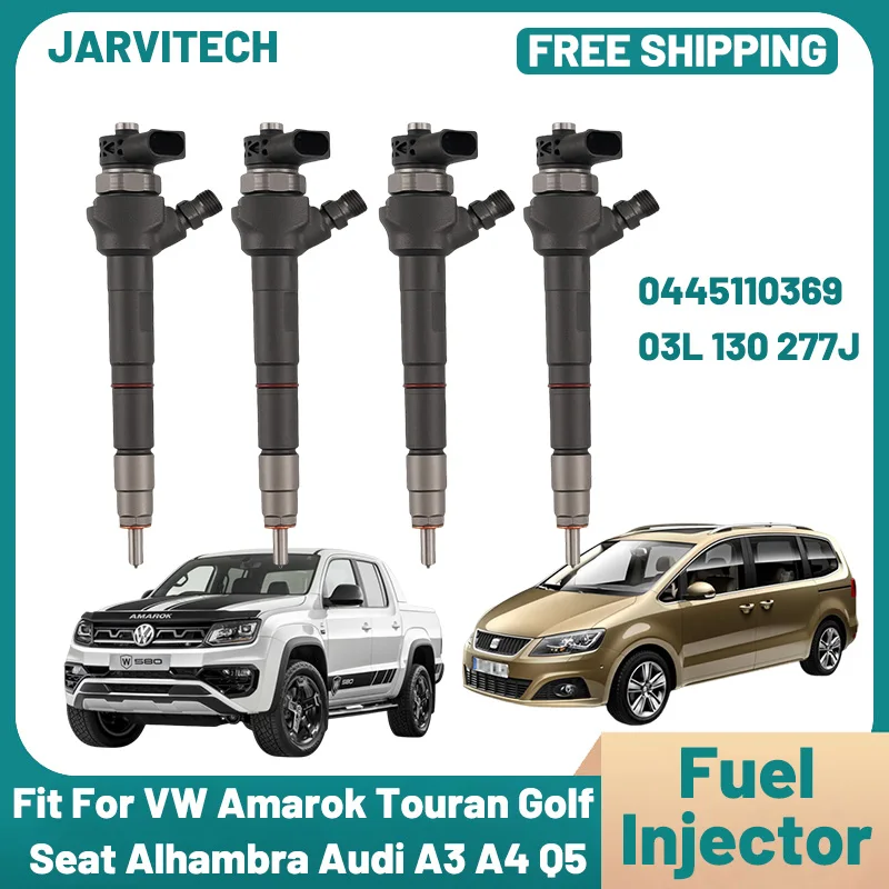 

Diesel Fuel Injector 0445110369 For Audi A3 A4 A6 Q5 For VW Amarok Caddy Golf Jetta Passat Tiguan Touran 0445110646 03L130277J