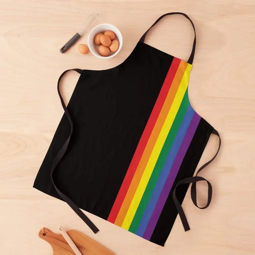 

Rainbow Pride LGBT Strip Apron Restaurant Kitchen Equipment for home useful pieces Apron