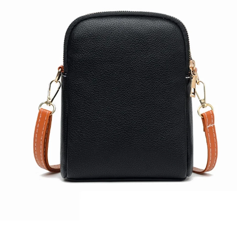 PU Leather Shoulder Satchel For Lady Soild Color Small Phone Purse and Handbag Women Luxury Design Crossbody Bags Bolsa