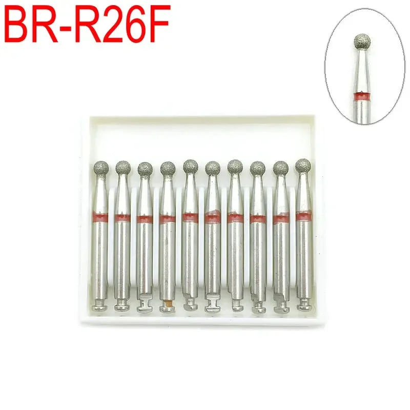 Dental Baixa Velocidade Diamante Burs, RA Handpiece, Polidor De Broca, 2.35mm Haste, 36 Modelos, Opcional, 10Pcs por Caixa