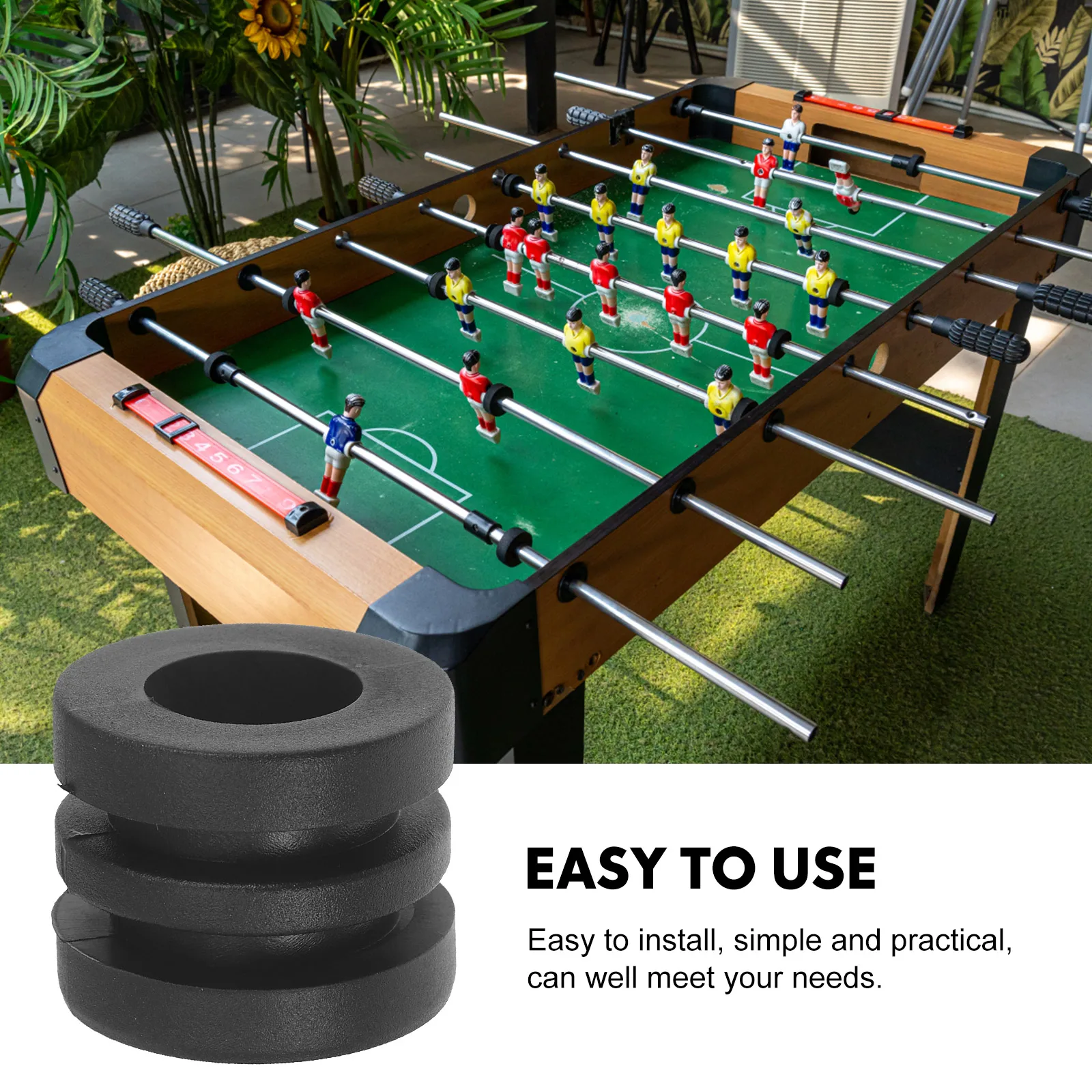 

16pcs Foosball Accessories Plastic Table Soccer Parts Replacement Elastic Gaskets Bumper Washers Practical Tools Zero
