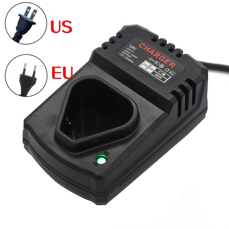 أداة السلطة جزء تيار مستمر الولايات المتحدة/الاتحاد الأوروبي ليثيوم أيون شاحن قابل لإعادة الشحن دعم 110-240 فولت أسود ل مثقاب الليثيوم الكهربائي 12 فولت مفك البراغي الليثيوم #5