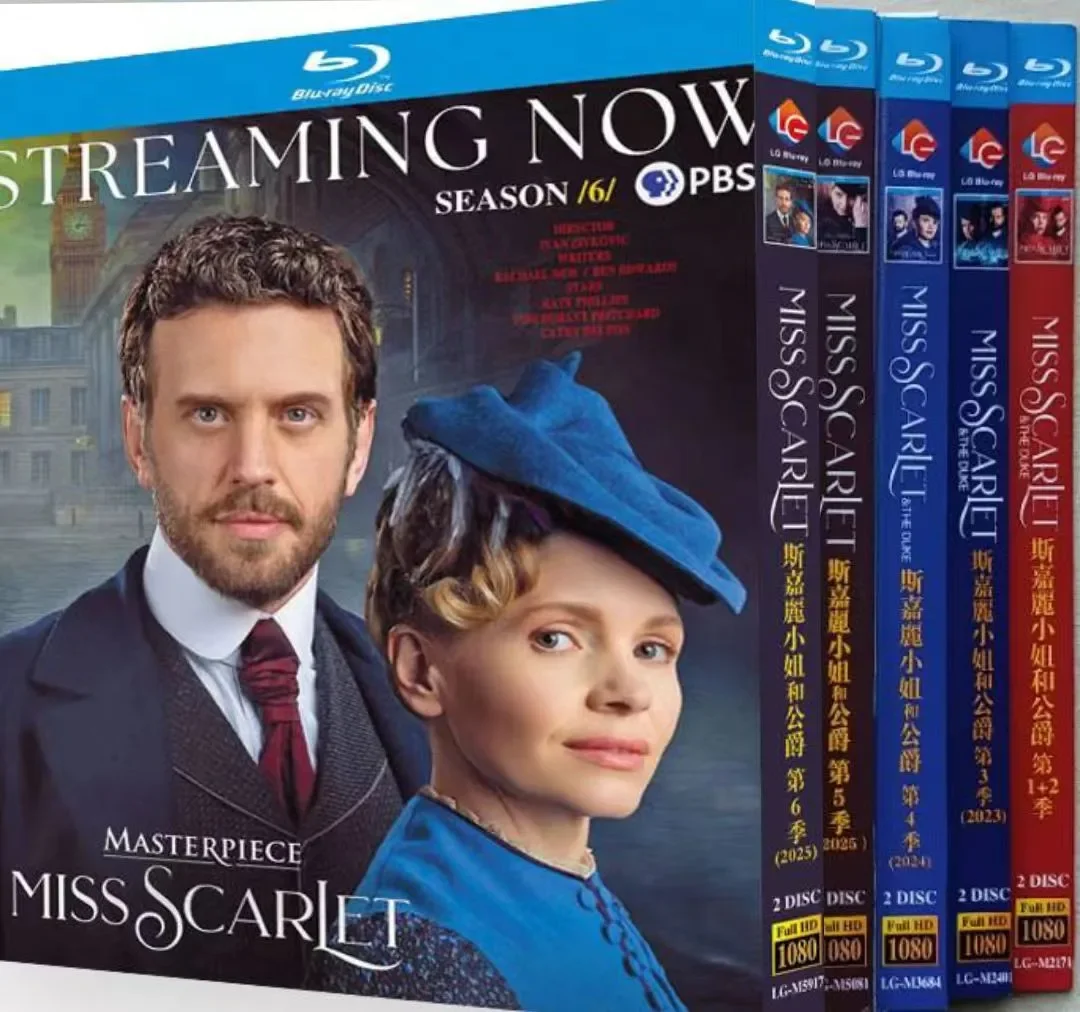 Miss Scarlet Season (1-6) 10-D New Sealed Box Set Blu-ray disc