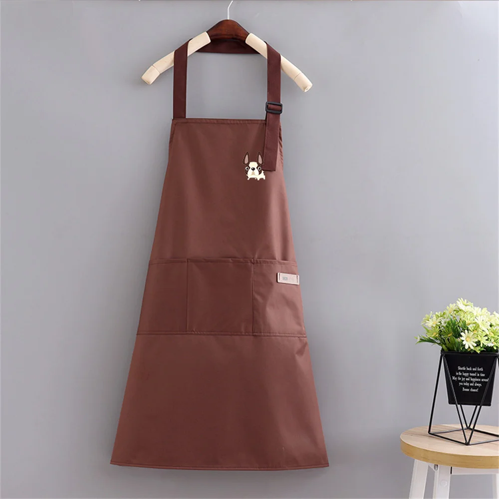 Kitchen Apron with Hand Wipe Pockets, Waterproof and Oil Proof for Cooking Baking, Chef\'s Favorite, Great for Men Women Adult