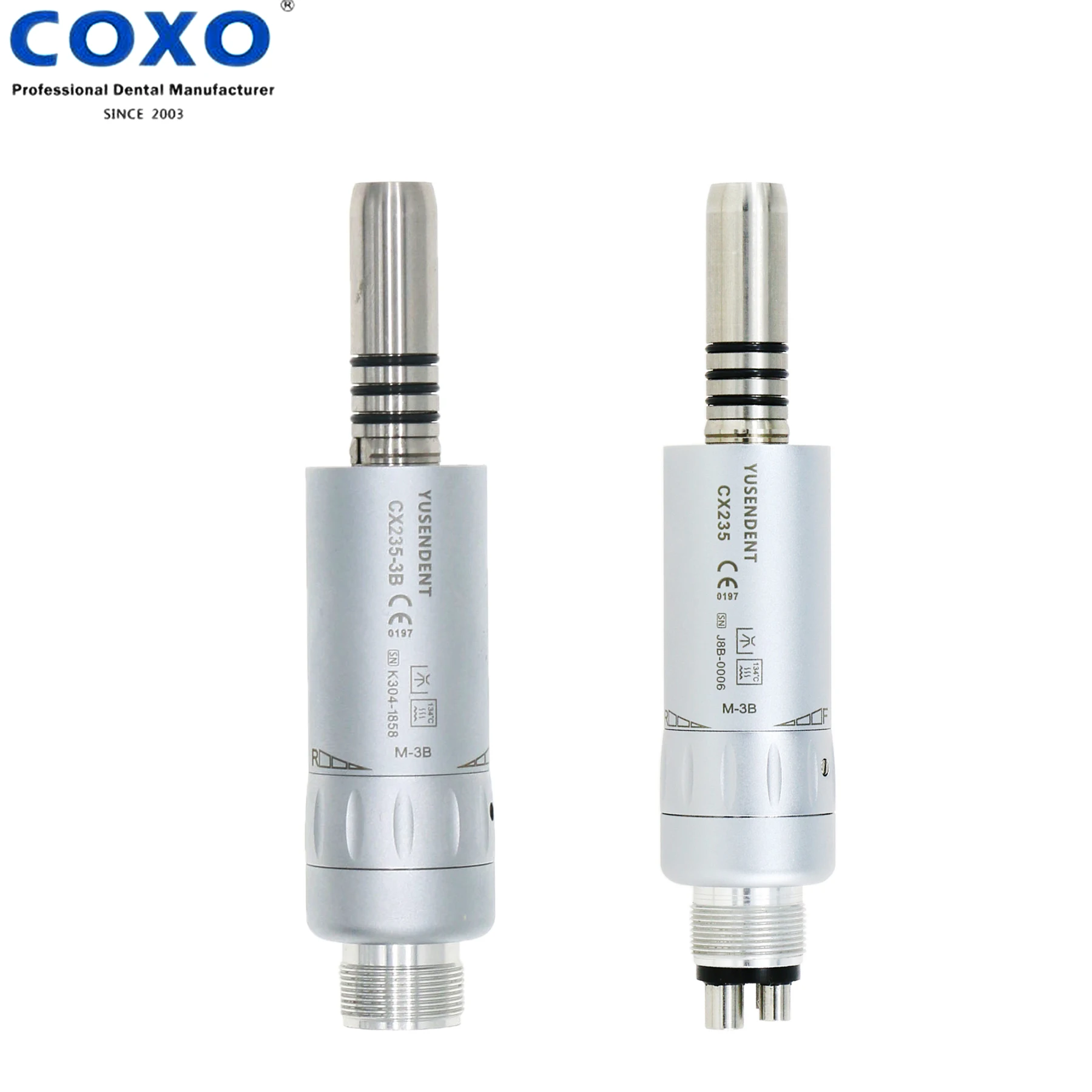 

COXO Dental Inner Water Low Speed Air Motor 2 Holes 4 Holes CX235-3B B2 M4 Fit all ISO E-type Contra Angle or Straight Handpiece