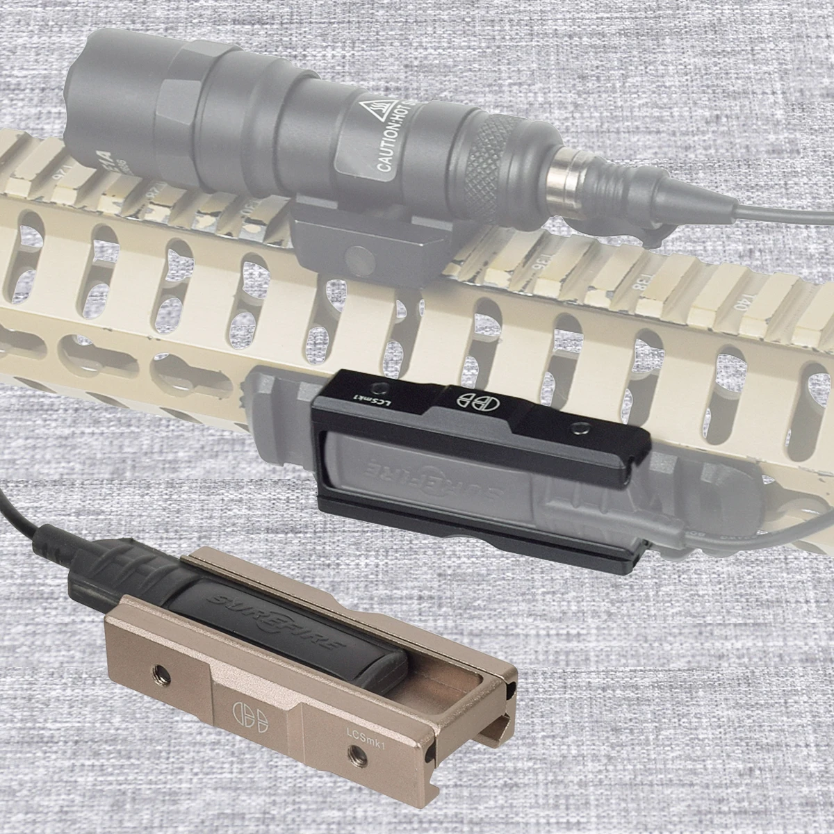 التبديل MountM600 M300 كشاف ضوء مصباح يدوي عن بعد الشريط لوحة الضغط التبديل Mlok Keymod 20 مللي متر السكك الحديدية جبل لوحات الملحقات