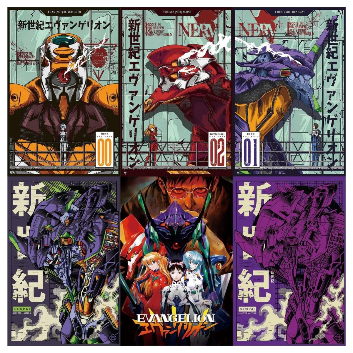 

Japanese Classic Animation EVA Canvas Frameless Poster Living Room Bedroom Wall Decoration Collection Gift Only Paint Core