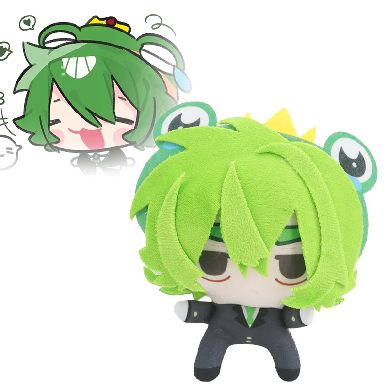 12CM Cute Cartoon Froggydude Plush Toy Soft Funny Anime Figure Printed Lentil Body Plushie Peripheral Doll Fan Kid Birthday Gift