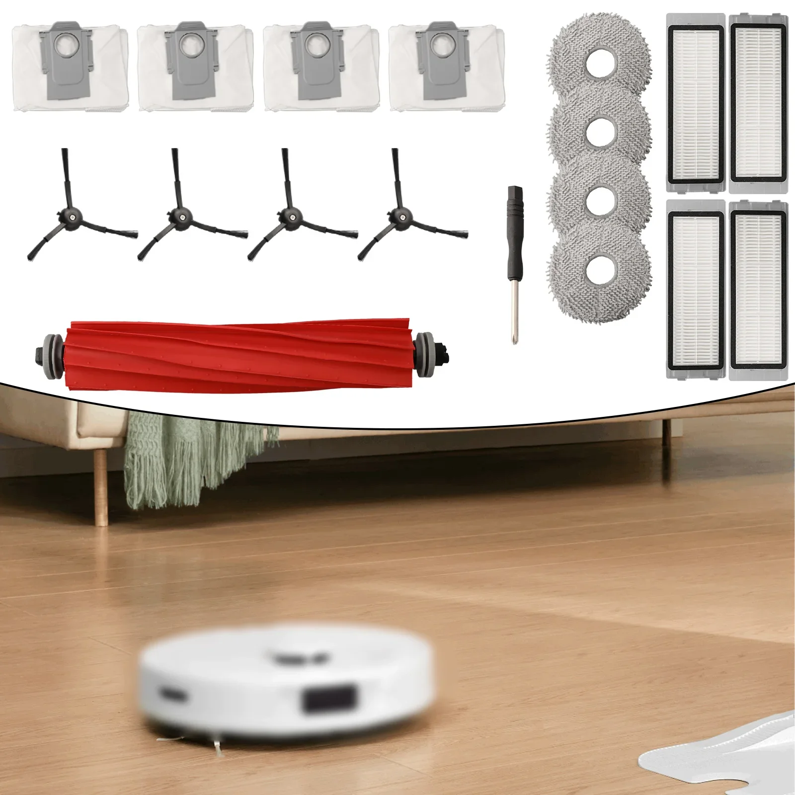 Practical Brand New Exquisite Vacuum Cleaner Parts Kit Combination Sweeping Robot Kit Easily Removed And Replaced