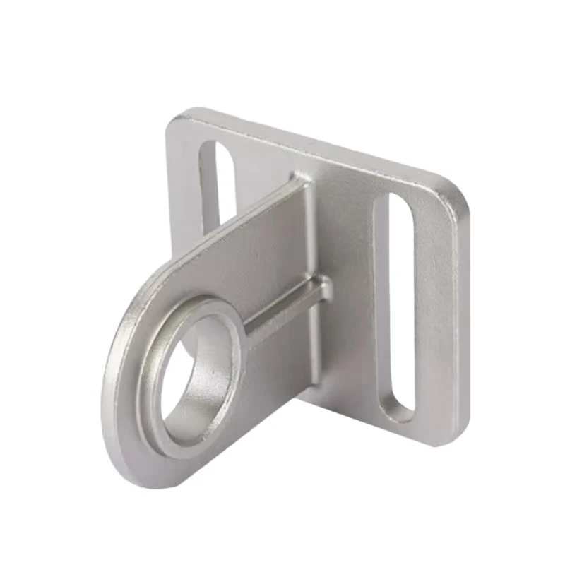 5-Axis CNC Milled 6061 Aluminum Bearing Support Bracket Bright Machined Motor Mount Stand