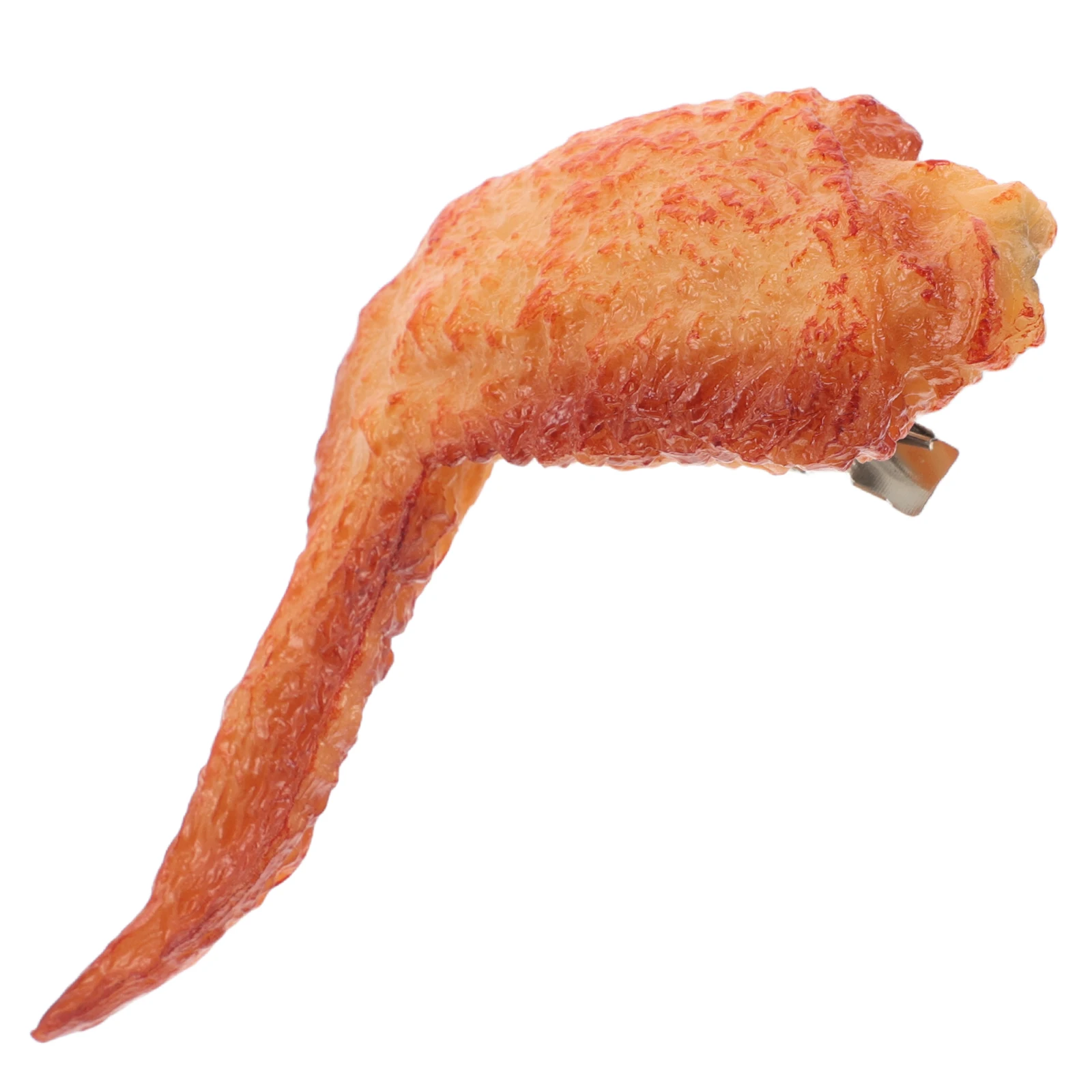 

Grilled Chicken Wing Hairpins Creative Food Accessories for Parties Claw Clip Pvc Girls Clips