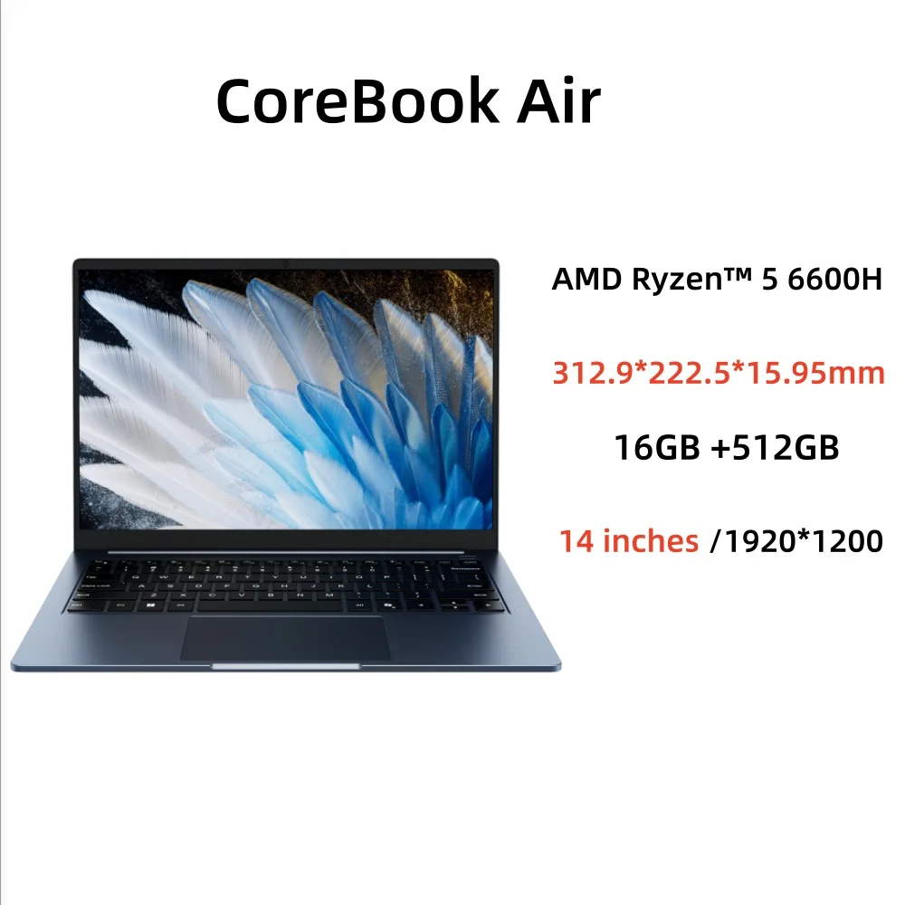 CHUWI Corebook Air Ultra-thin Laptop AMD Ryzen 5 6600H 6 Cores 14