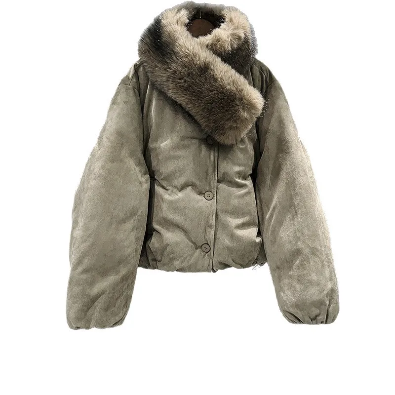 ملابس نسائية قصيرة كاجوال ومريحة من القطن، ملابس قطيفة قابلة للفصل، ملابس شتوية دافئة عصرية