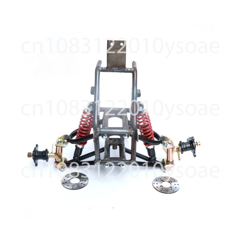Accessori per moto a quattro ruote fatti in casa Freno a disco con sospensione da spiaggia con telaio anteriore Kart a tre ruote invertito piccolo modificato