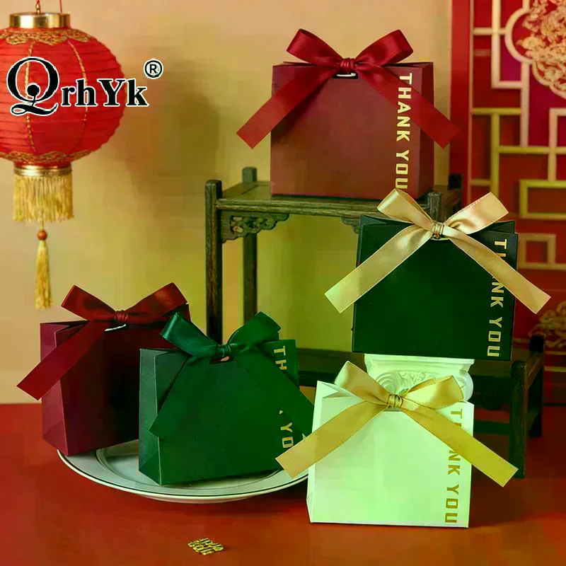 Thank You Bag Versatile Wedding Gift Box Gift Bag High-Quality Paper Packing Bag