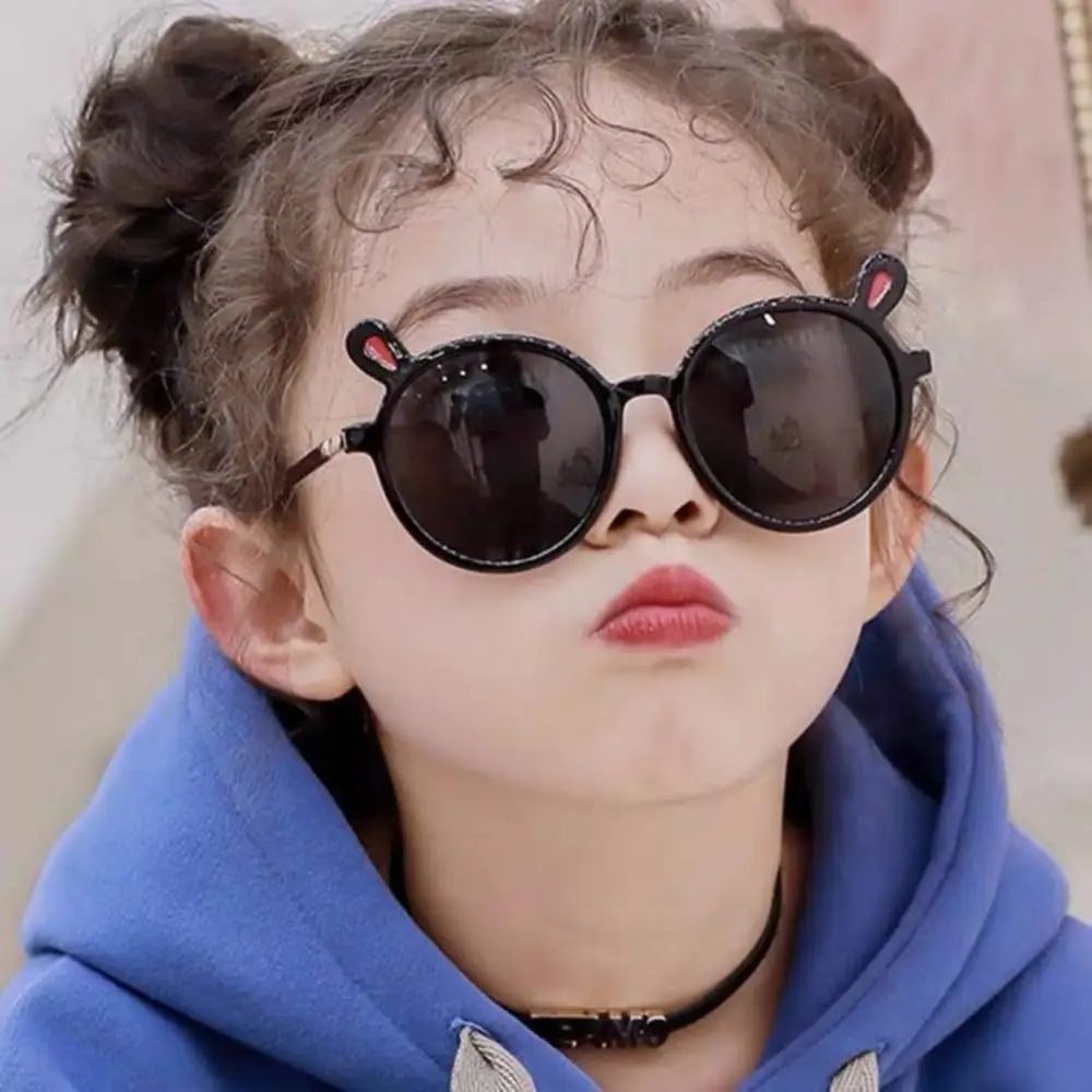 1/5PCS Childrens Sun Glasses Plastic Cute Ear 2023 Party Sunglasses Kids Sunglasses Portable Summer Colorful Baby Eyeglasses image 3