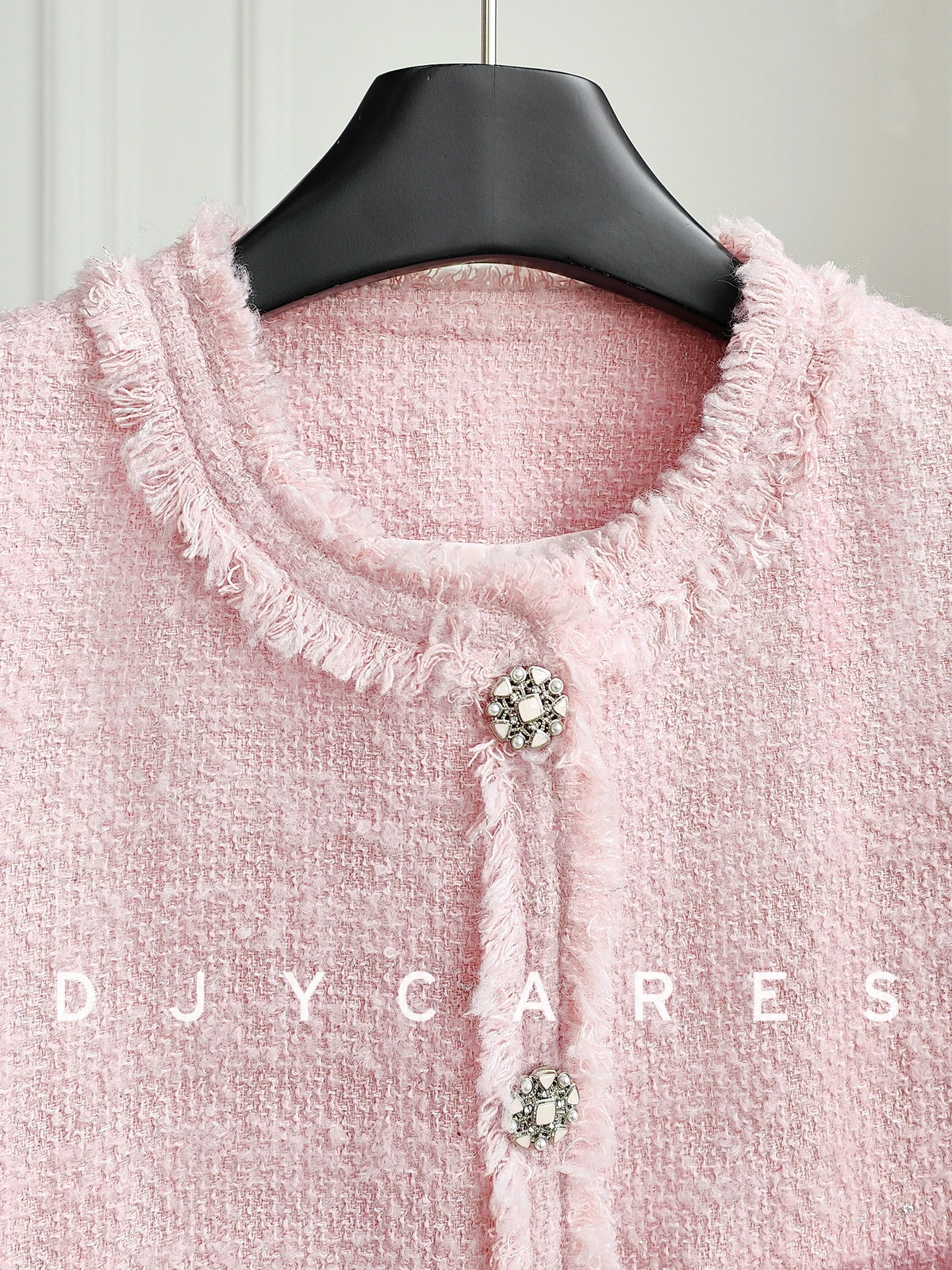 New Fine handmade brushed woolen round neck jacket with coarse woolen fabric big  size