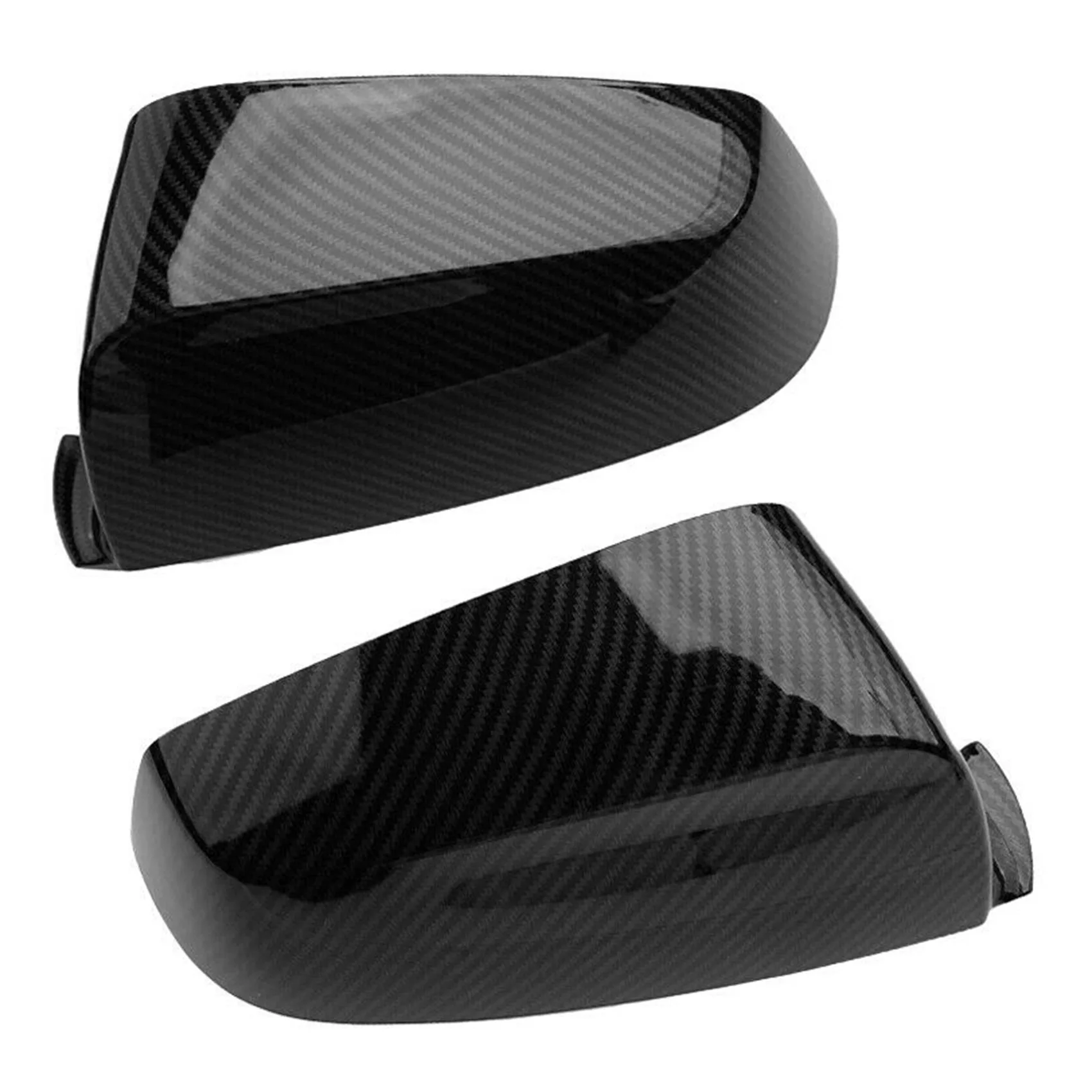 

Rear Mirror Cover Caps Carbon Fiber Style for -BMW 5 Series E60 F61 F10 F11 51167187431 51167187432