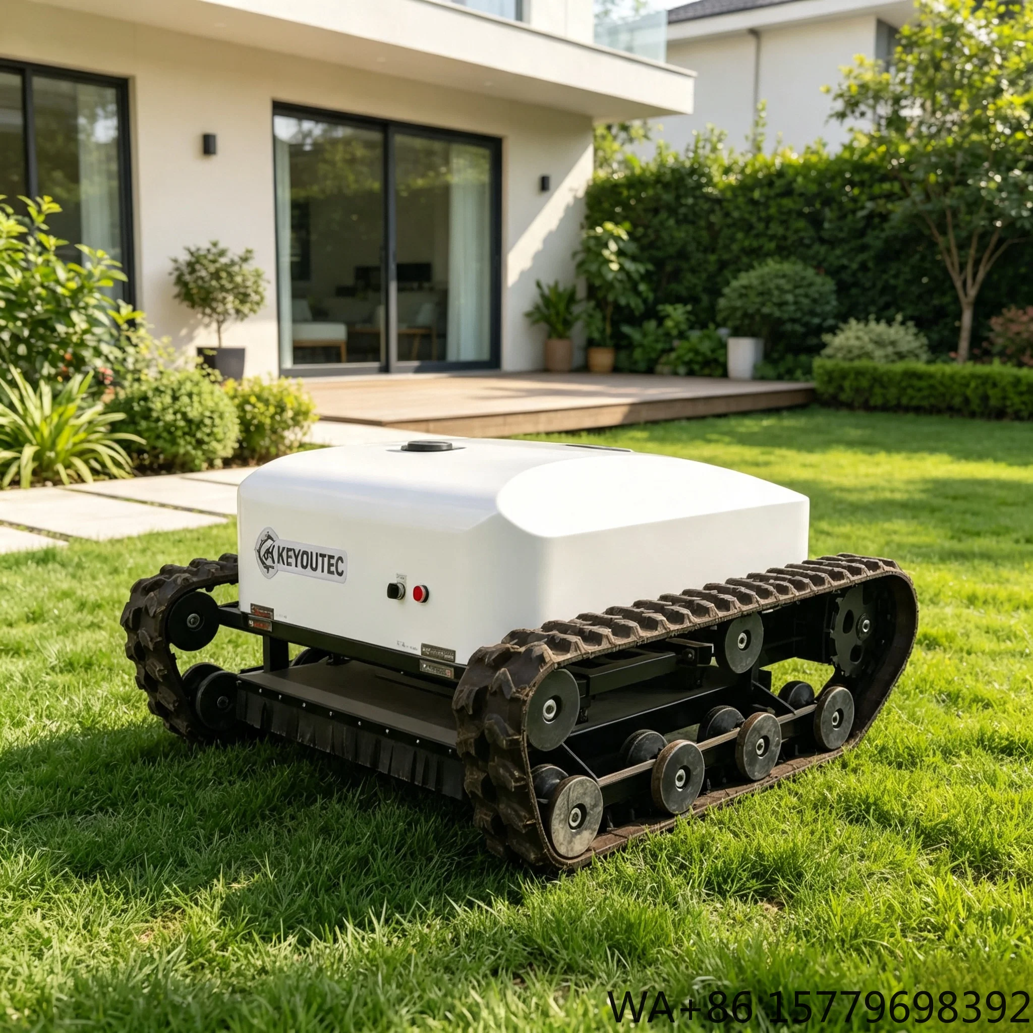 800mm Cutting Width Remote Control  Mower Lithium Battery Crawler Tracked Vegetation Cutter CE EPA Commercial Orchard
