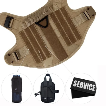 Large Dog Harness And Leash Set Pet German Shepherd Malinois Training Walking Vest Dog Harness And Collar For Medium Large Dogs 5