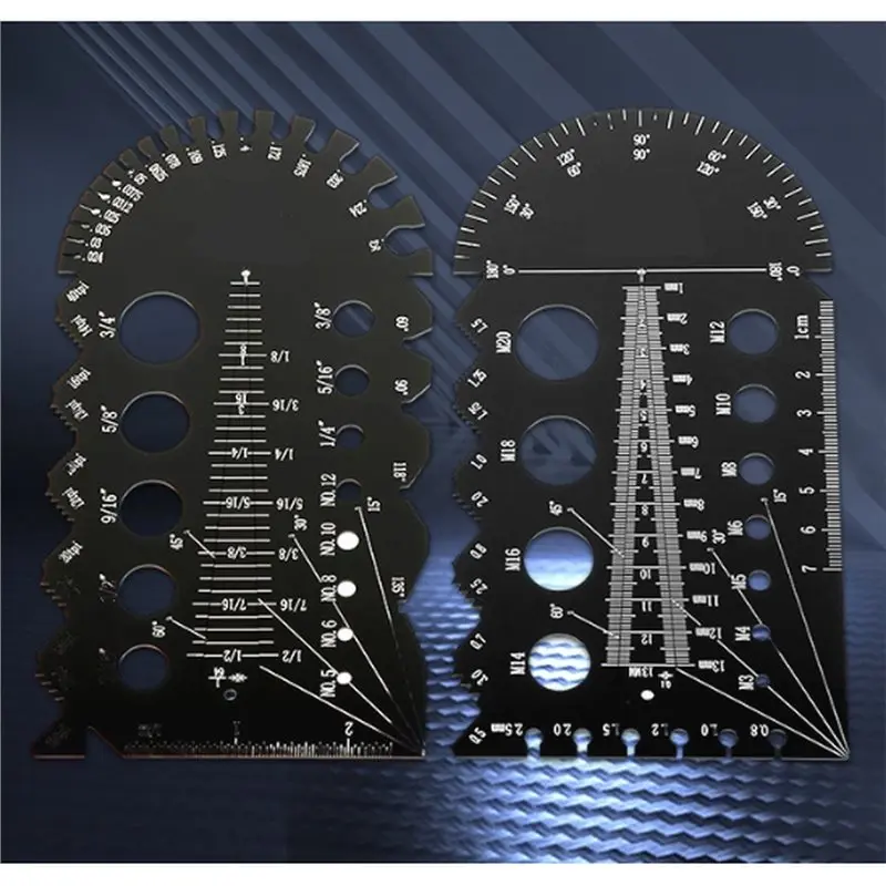 A69e1set Metric And Imperial Metal Thread Pitch Multi-Gauge Set, For Automotive Work, Machinery, And DIY Projects