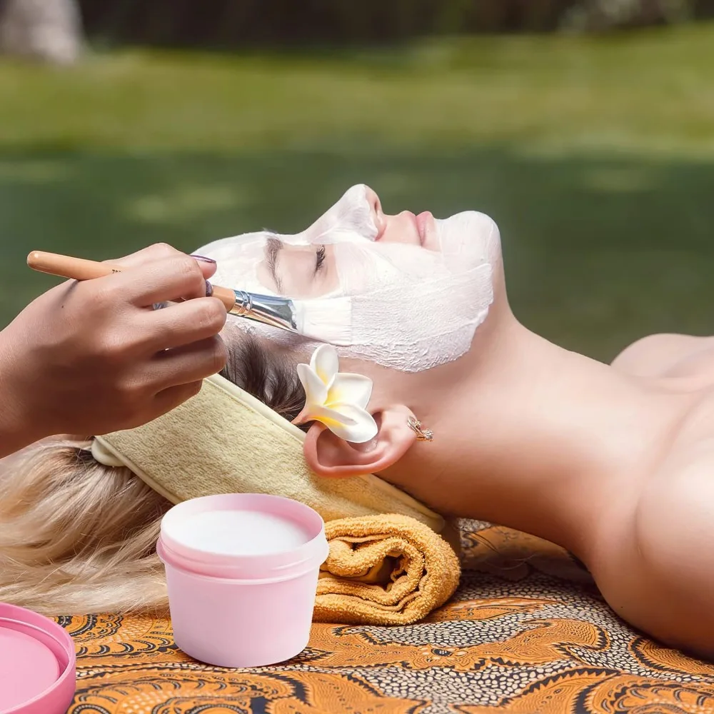 9 Stück 50/100ml Runde Leere Plastik-Cremetiegel Nachfüllbar Auslaufsicher Reise-Make-up-Probenbehälter für Creme, Lotion, Reisezubehör – Detail 12
