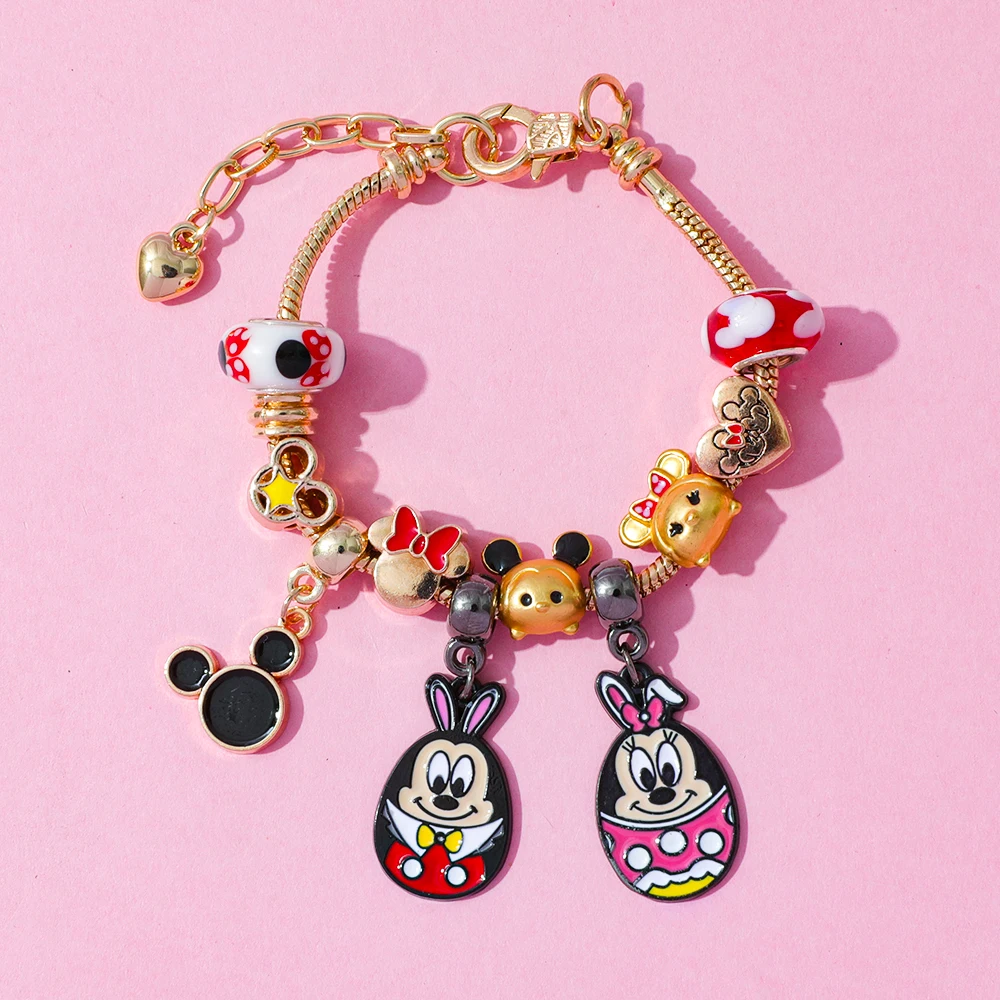 Disney Mickey Mouse Charm Blind Box - Creatieve DIY Minnie Hanger Advent Surprise voor meisjes Uniek prachtig speelgoedcadeau