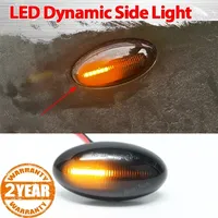 1 Pair Led Dynamic Turn Signal Side Marker Light For Peugeot Citroen C1 C2 C3 C5 C6 107 206 307 407 607 1007 Berlingo Jumpy