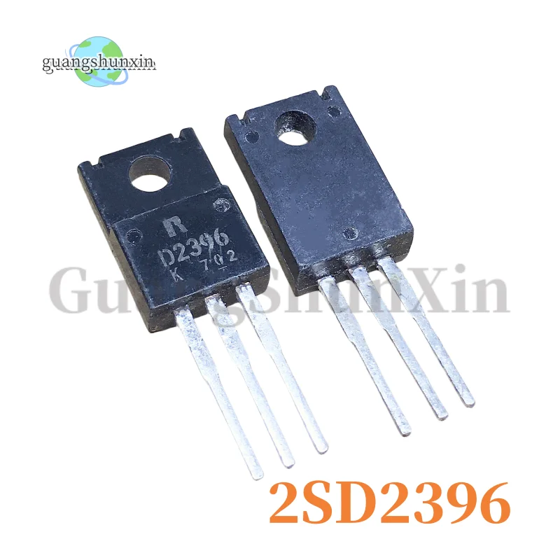 10PCS Imported chip D2396 transistor power transistor NPN channel 3A60V 2SD2396 TO-220F plastic packaging