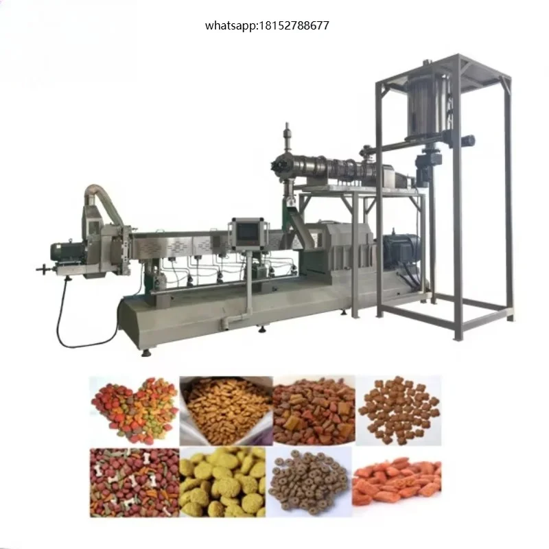 Factory Supply Automatic Kibble Pet Food Making Machine Dry Dog Food Processing Extruder Cat Food Production Line