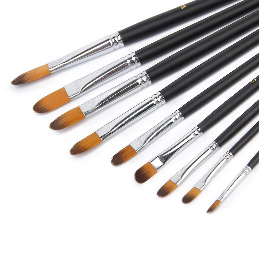 

Flat brush set Painting brush set Artist brush set Oil painting brush Acrylic painting brush