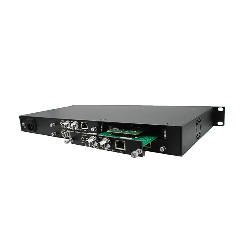 1-4 way SDI encoding module h265 h264 1U plug-in rack mount sdi encoder