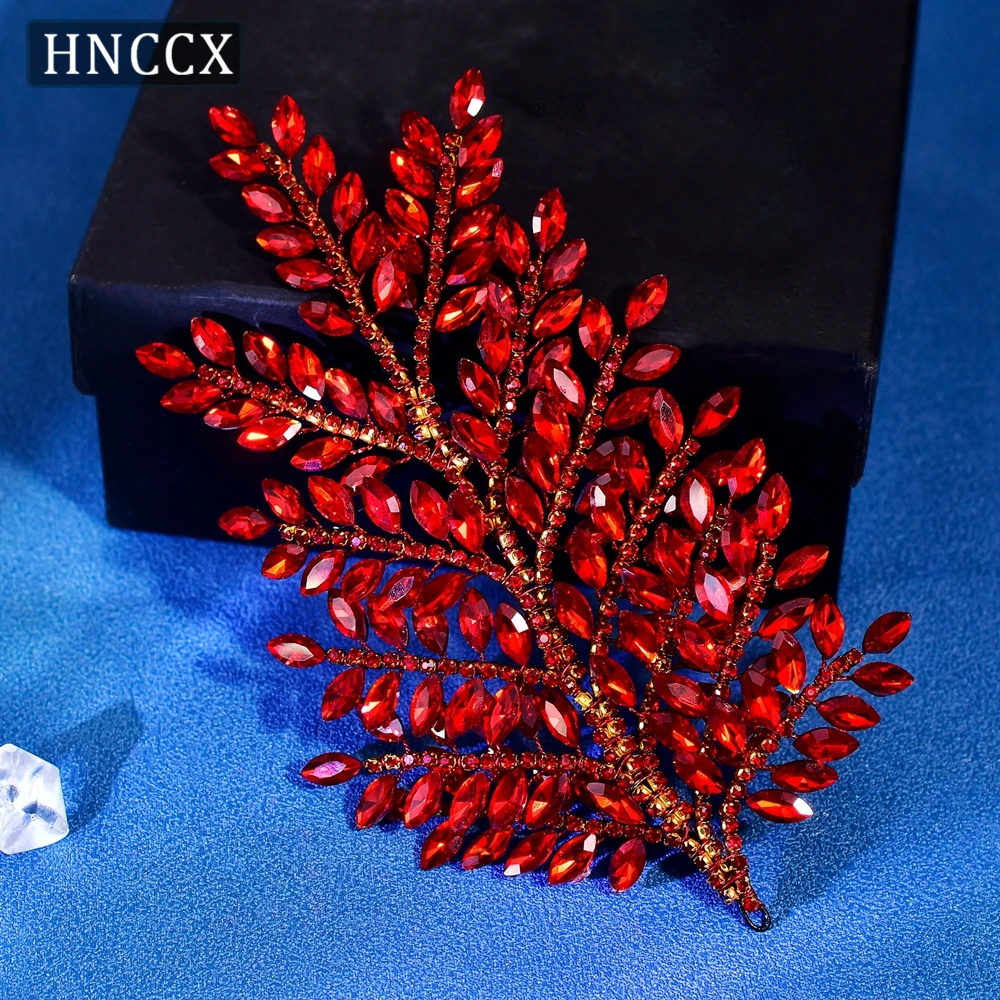 

HNCCX модная повязка на голову для невесты со стразами, свадебная тиара, блестящие свадебные аксессуары для волос, женская тиара ручной работы, праздничные подарки CP759