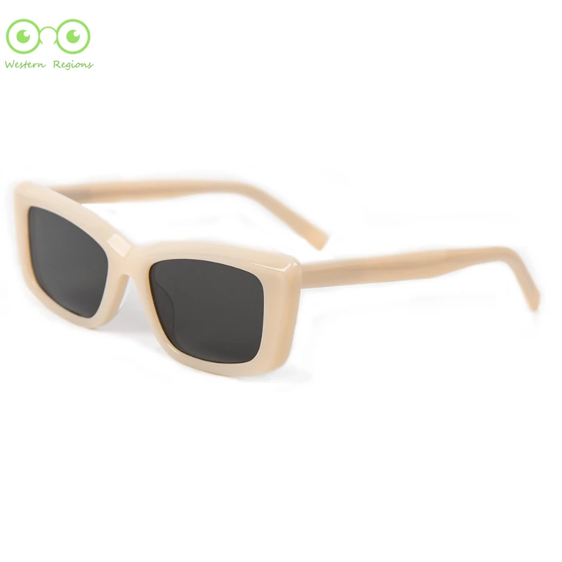 نظارات شمسية جديدة مخصصة من خلات كات للنساء ذات جودة عالية وأرجل أدبية رفيعة ووجه كبير للأشعة فوق البنفسجية للرجال والنساء