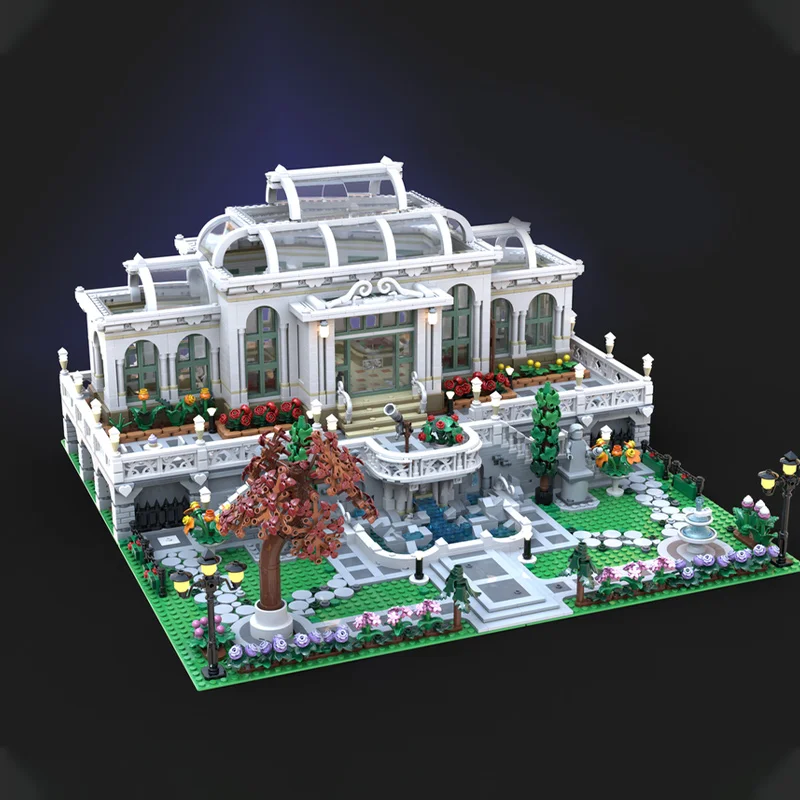 2398PCS MOC Grand Palace Architecture Model Realistic Ornament Construction Collector Assembly Brick Detailed Display Toy Gift