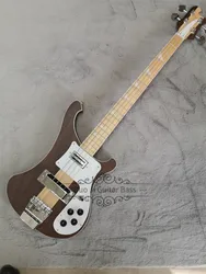 4 Strings Bass Guitar 4003 Bass Matte Walnut Body Maple Neck  Fixed Bridge Chrome Tuners Matte Natural Bass